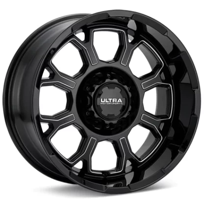 Ultra Commander Gloss Black w/Milled Accent Wheels 18 In 18x9 +01 124-8935BM+01