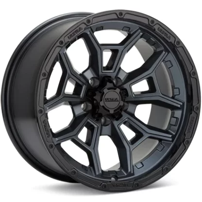 Ultra Warmonger 5 Anthracite w/Gloss Black Lip Wheels 17 In 17x9 -12 125-7965GN12