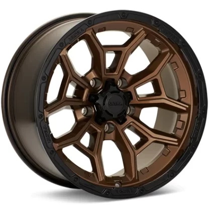 Ultra Warmonger 5 Bronze w/Gloss Black Lip Wheels 17 In 17x9 -12 125-7965BZ12