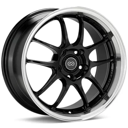 Enkei Racing PF01 Black w/Mach Lip Wheels 17 In 17x8 50 460-780-6550BKM