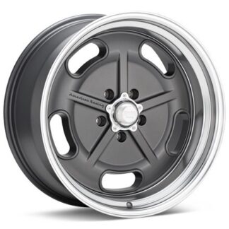 American Racing Authentic Hot Rod VN511 Salt Flat Mag Grey w/Machined Lip Wheels 17 In 17x7 +00 VN51177034400
