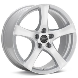 Borbet Type F Crystal Silver Paint Wheels 17 In 17x7 +35 8135751