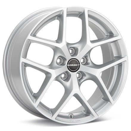 Borbet Type Y Crystal Silver Paint Wheels 18 In 18x8 +48 496152