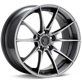 Bremmer Kraft BR17 Gloss Gunmetal Silver Painted Wheels 18 In 18x8 +40 BR17885204079GGMS
