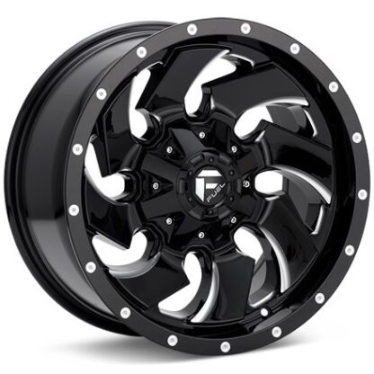Fuel Off-Road Cleaver Gloss Black w/Milled Accent Wheels 22 In 22x10 -18 D57422009847