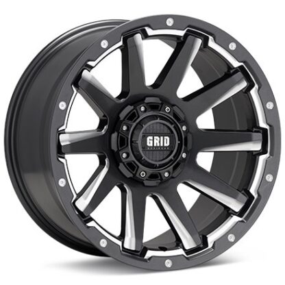 GRID GD05 Gloss Graphite w/Milled Accent Wheels 20 In 20x9 15 529865G152