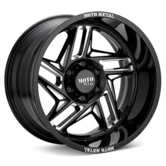 MOTO METAL MO996 Ripsaw Gloss Black w/Milled Accent Wheels 20 In 20x12 -44 MO99621263344N