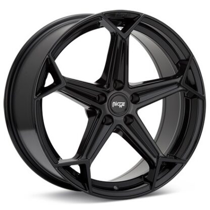Niche Road Wheels Arrow Gloss Black Painted Wheels 20 In 20x9   M258209065+25