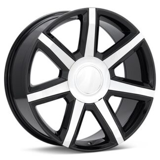 Sport Muscle SM56 Gloss Black Painted Wheels 22 In 22x9 +24 56290246512